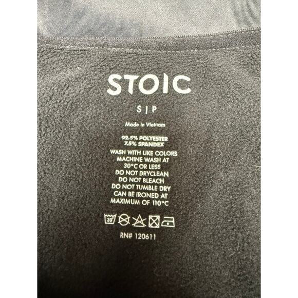 "STOIC" Women's Zip Up Fleece Jacket SZ S Holes For Thumbs Running Jogger Gym - Picture 9 of 10